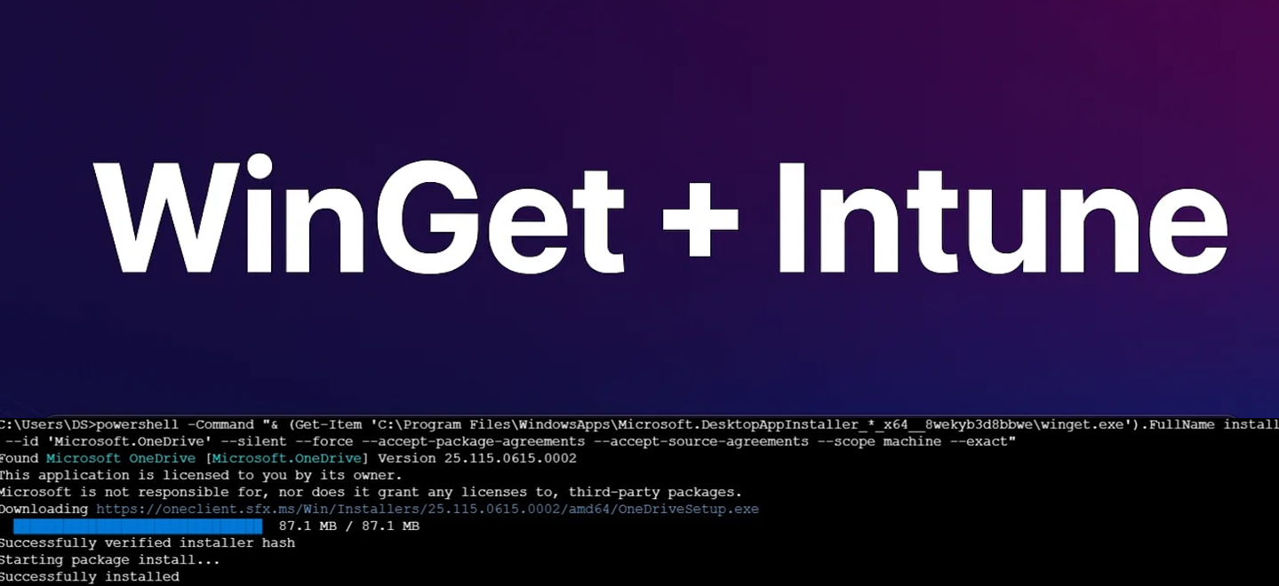 Use WinGet to deploy, update (& secure?) Apps