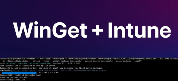 Use WinGet to deploy, update (& secure?) Apps