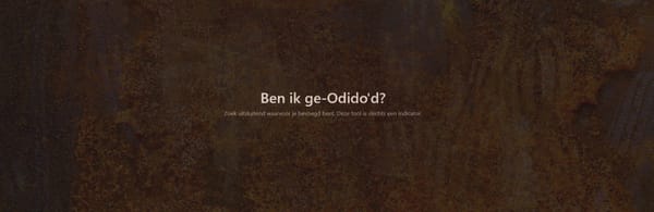 Technische toelichting van de "Ben ik ge-Odido'd" tool