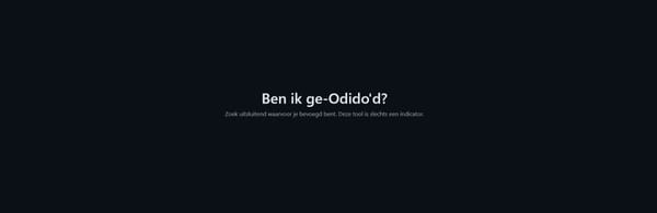 Ben ik ge-Odido'd?